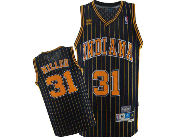  NBA Indiana Pacers 31 Reggie Miller Swingman Throwback Blue Jersey